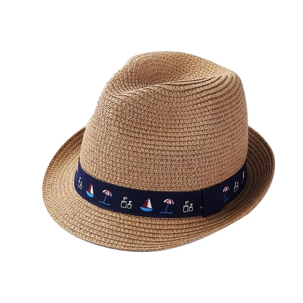 

1 Pcs Straw Hat Spring and Summer Sun-proof Fedora Hat Cap Straw Hat Sun Hat for Woman Man Kid