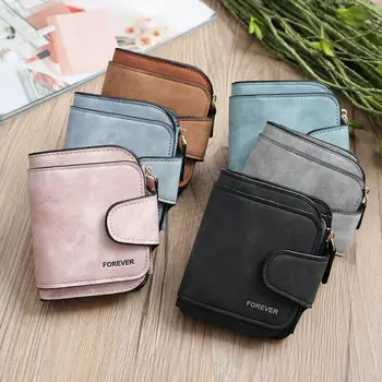 

Mini Women's Solid Fashion Wallet Card Holder Multifunction Clutch Coin Purse Leather High Quality Handbag Purse Better Life