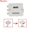 Convertidor de vídeo VGA Mini HD AV2 caja AV RCA CVBS a convertidor de vídeo VGA Conversor con Audio de 3,5mm a convertidor de HDTV de PC ► Foto 2/6