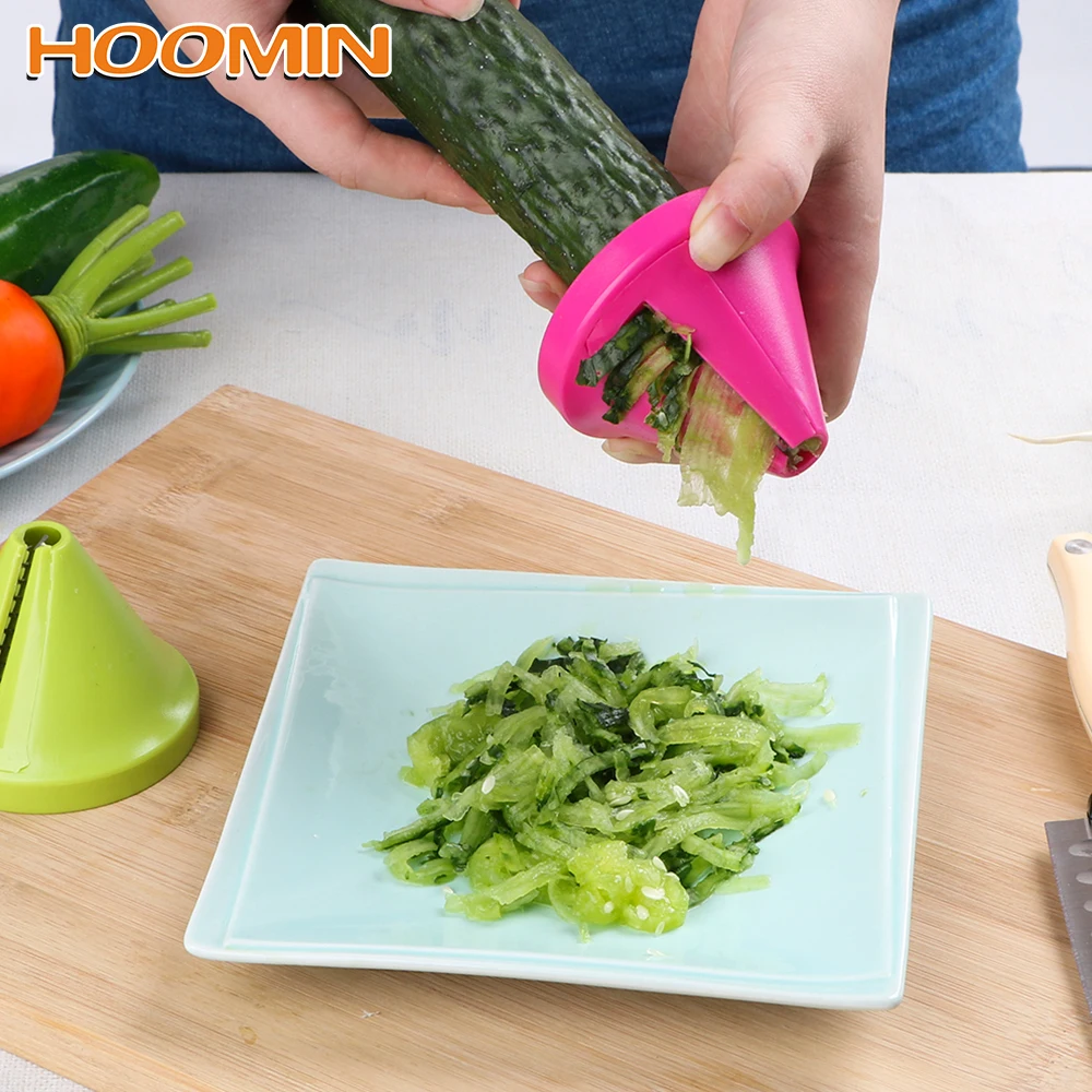 

HOOMIN Vegetable Fruit Spiral Shred Cutter Grater Slicer Peeler Process Device Cutter Kitchen Tool Gadget