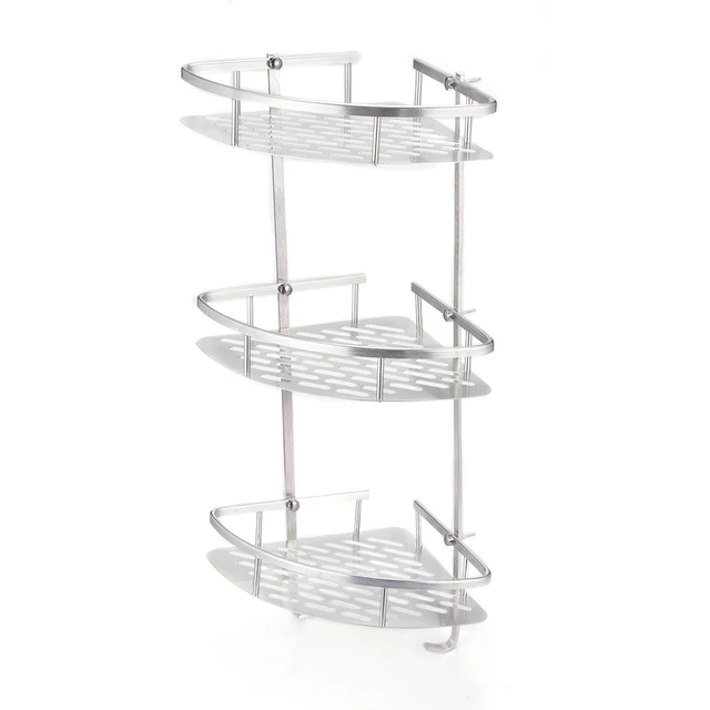 Bathroom 3 Layers Shelf Gl Toilet Shelfs Wall Mounted Bath Bathroom 3 Layers Shelf Gl Toilet Shelfs Wall Mounted Bath Shampoo Basket Cup Holder Accessories