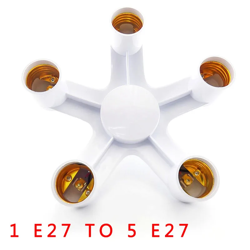 1 E27 до 5 E27 лампа Сплит светодиодный светильник База держатель для лампы Патрон конвертеры сплит-адаптер гнездо светильник ing