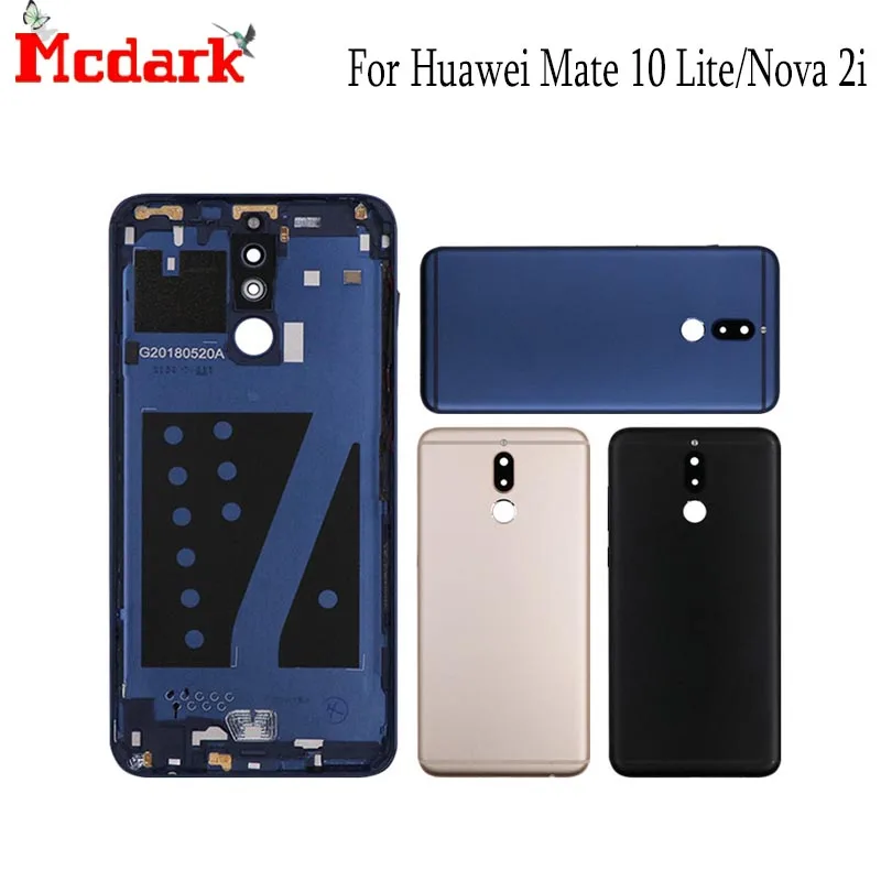 Новый чехол для батареи Huawei G10 Plus Nova 2i сменная задняя крышка с кнопкой стеклянная