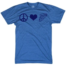 Peace Love и футболка с изображением пиццы жизни наибольших