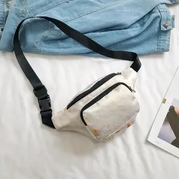 

Fashion Mexican Roll Pattern Canvas Women Waist Packs Chest Bags Street Sport Casual Fanny Girl Phone Lipstick Travelling Pouch