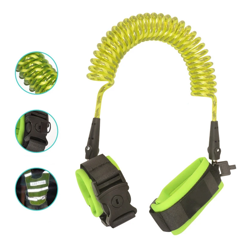 Adjustable Kids Safety Anti-lost Link Band Belt Walking Assistant Baby Walker Wristband YJS Dropship