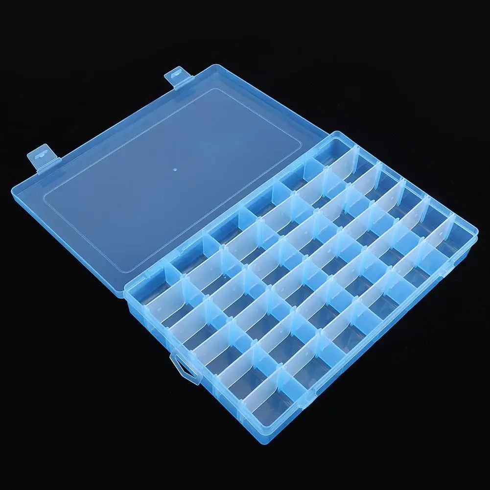 36 слотов пластиковый чехол с резиновой лентой коробка для хранения сережек для домашнего органайзера Чехол-органайзер для путешествий держатель для бусин