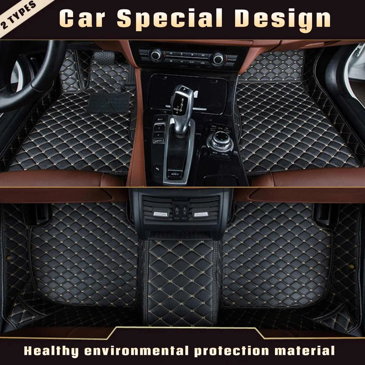 

3Pcs Leather Anti Slip Car Floor Mat Auto Decor Carpet for Mercedes for Benz A C W204 W205 E W211 W212 W213 For Left Hand Drive