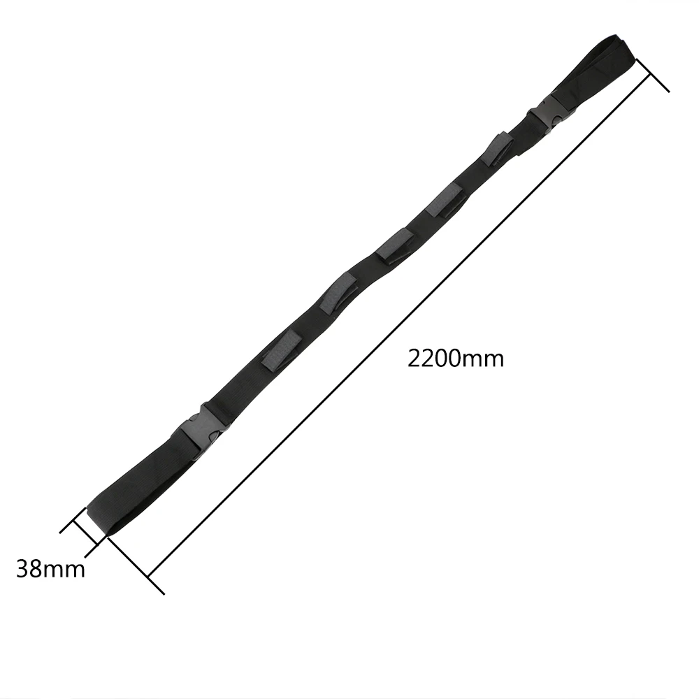 YOSOLO 220 cm Strap Belt Fishing Rod Saver Storage Auto Rod Carrier Holder Car Trunk Organizer Stowing Tidying