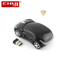 CHYI Беспроводная форма мини-автомобиля компьютерная мышь 2,4 ГГц эргономичная оптическая 3D Usb PC Mause мыши с светодиодный подсветкой для ноутбука Macbook
