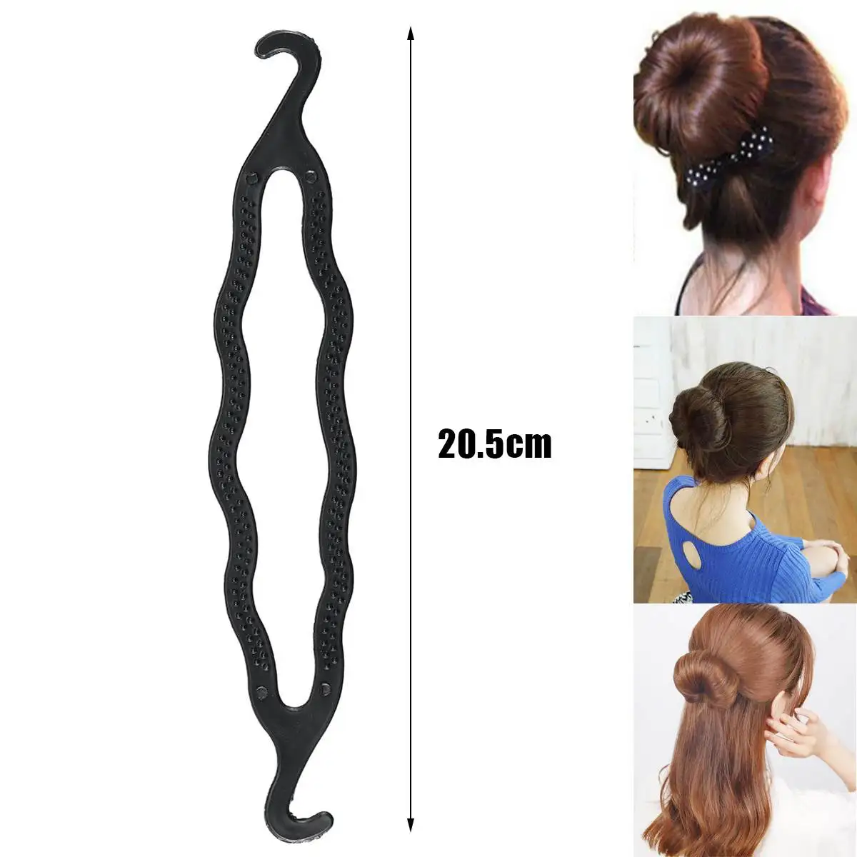 6 pcs 5 أنواع السحر الأزياء تصفيف الشعر كومز أدوات Braiders DIY الشعر حلقة تويست تصفيف مستقيم شعر مضفر أداة