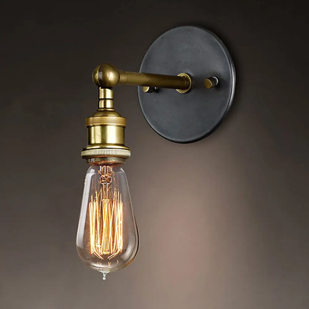  American loft industrial retro creative wall light corridor cafe bar personality wall sconce E27 bu - 33022056130