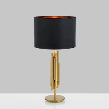 

Nordic Luxury Led Desk Lamp American Living Room Table Lights Loft Desk Lights Brushed Titanium Gold Desk Lamps Kitchen Fixtures