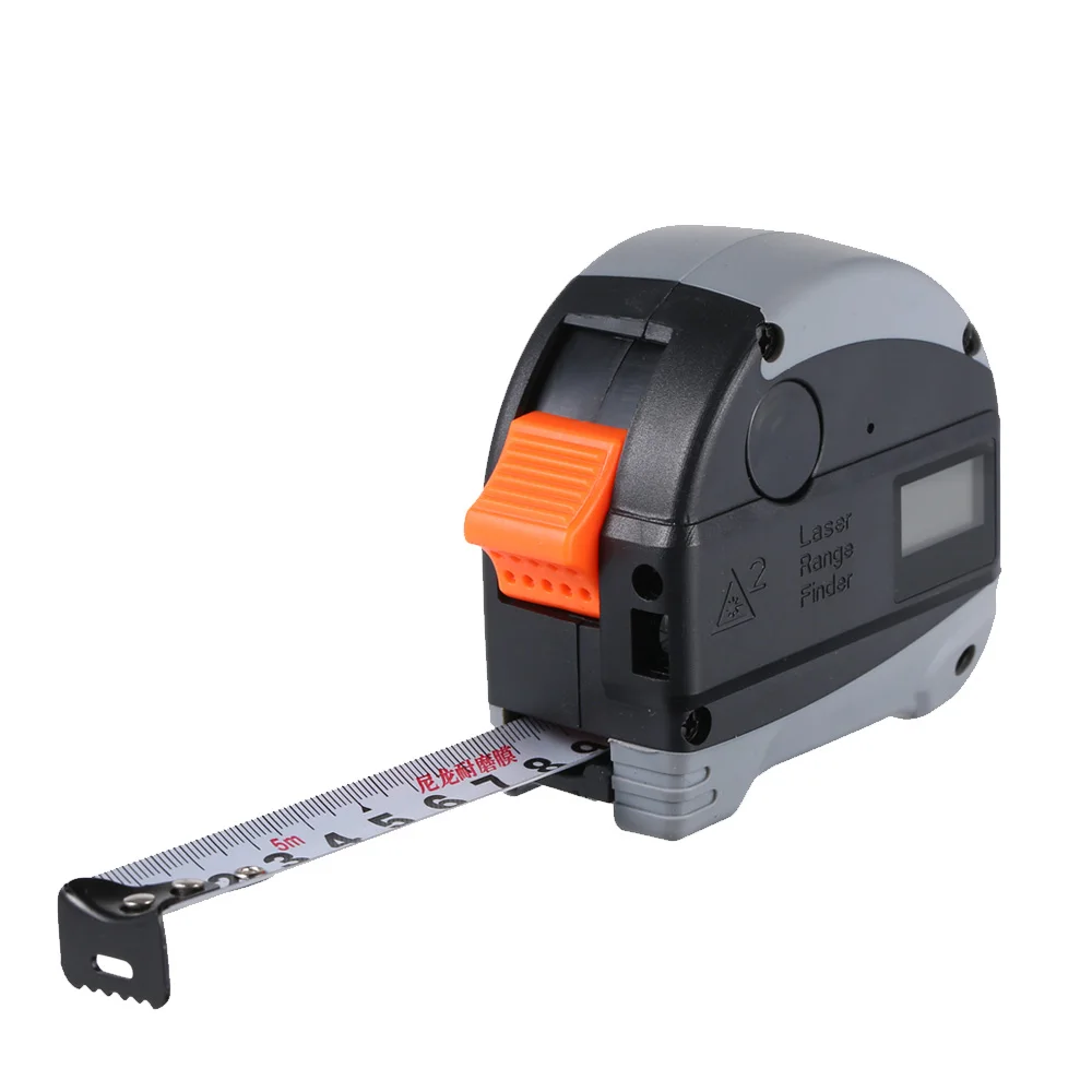 

Laser Tape Measure Meter with LED Display Multifunctional Digital Distance Measurer Range Finder Dual-side Metal Blade Portable