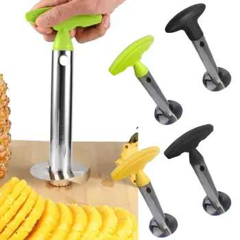 

Stainless Steel Pineapple Peeler Slicer Fruit Cutter Corer parer knife Kitchen Tools Easy to use Pineapple Slicers