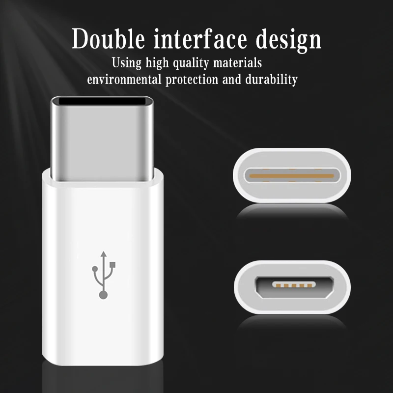 

Micro USB Female to Type C Male Adapter for Letv Xiaomi Mi 5X iphone 7 X Samsung S9 p20 lite NK-Shopping type-c adapter