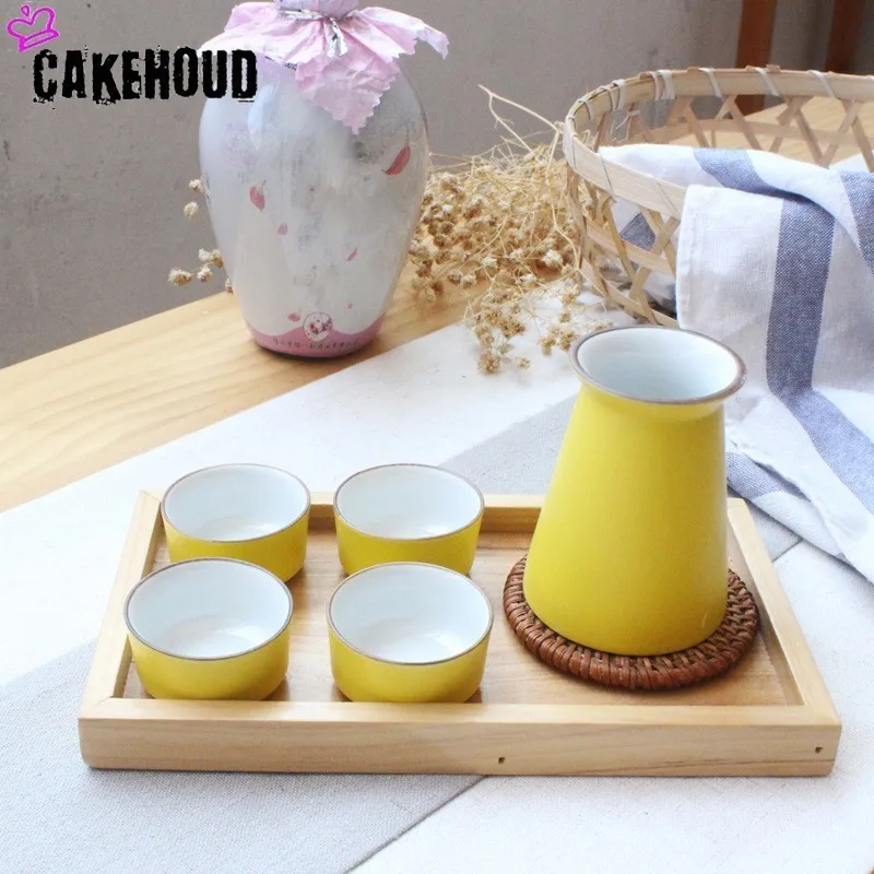 Керамическая графин CAKEHOUD в японском стиле простая чашка Саке с набором бутылок