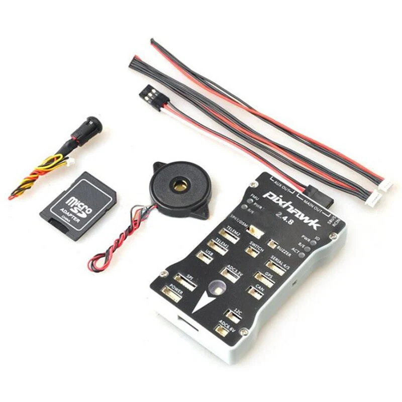 

Pixhawk PX4 Pix32 2.4.8/2.4.6 Flight Controller 32 Bit ARM PX4FMU PX4IO Combo for RC Drone FPV Racing MultiRotor Spare Part