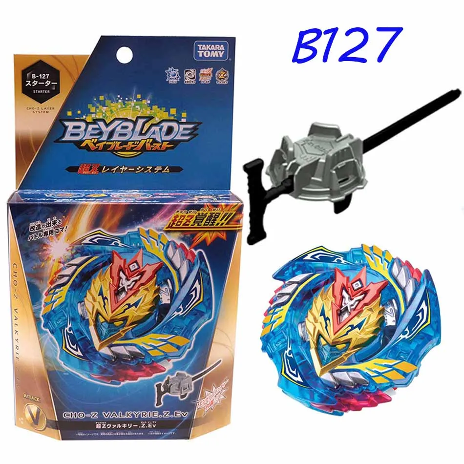 

Original TOMY Beyblade Burst fafnir B-122/B-127 CHO-Z VALKYRIE.Z.Ev with launcher Bayblade be blade top spinner Toy for Children