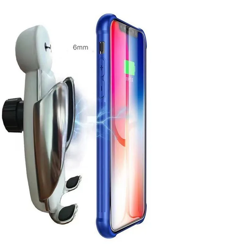 

Lism 10W QI Wireless Fast Charger Car Mount Holder Stand For IPhone XS Max Samsung S9 For Xiaomi MIX 2S Huawei Mate 20 Pro
