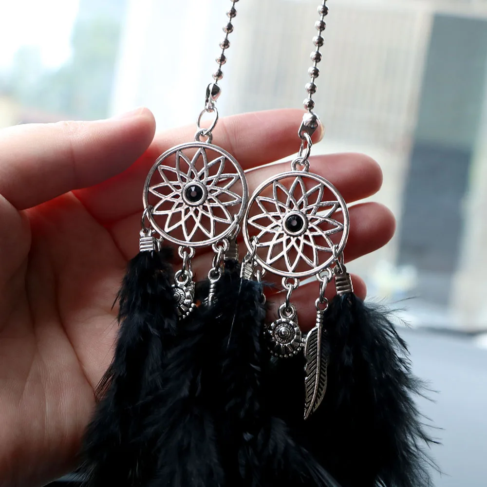 YOSOLO Car Ornament Dream Catch Handmade Dreamcatcher Wind Chimes Feather Decoration Car Mirror Hanging Pendant Car-styling YOSOLO Car Ornament Dream Catch Handmade Dreamcatcher Wind Chimes Feather Decoration Car Mirror Hanging Pendant Car-styling