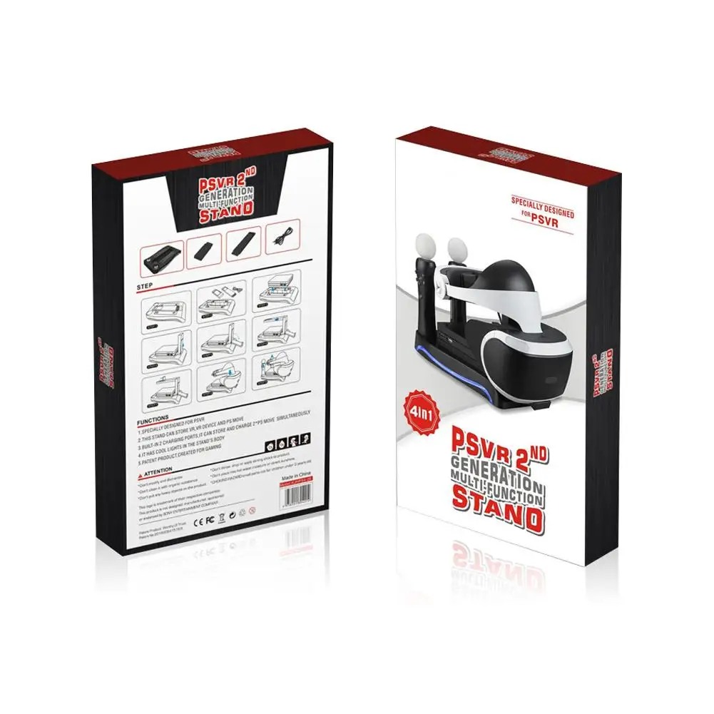 Зарядная док станция 4 в 1 для Sony Playstation PS4VR|Зарядные устройства| |