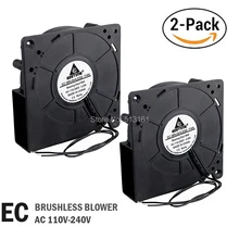 2 pieces Gdstime 120mm 12032 Blower Fan EC Brushless Fan 110v 115v 120v 220v 240v Air Blower Centrifugal Cooling Fan 2 pieces Gdstime 120mm 12032 Blower Fan EC Brushless Fan 110v 115v 120v 220v 240v Air Blower Centrifugal Cooling Fan