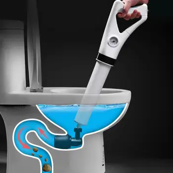 

High Pressure Air Drain Blaster Gun Drain Clog Dredge Tools Powerful Toilet Plunger Auger Cleaner For Bathroom Kitchen Sink