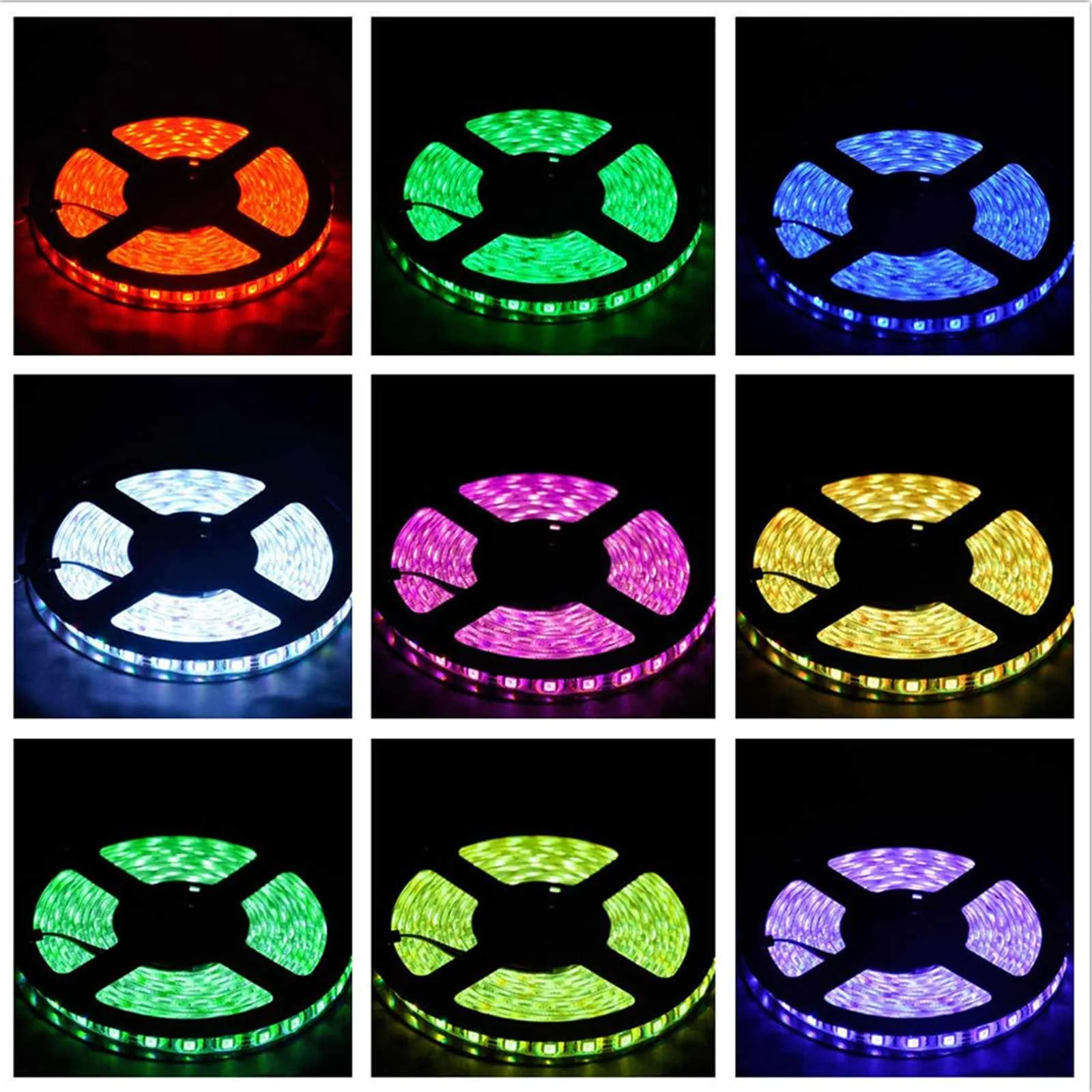 

AC110-240V 15M 2835 RGB Flexible LED Strip IP65 Smart Wifi Control APP LED Strip Light Kit Work With Alexa Flexible Led Strip