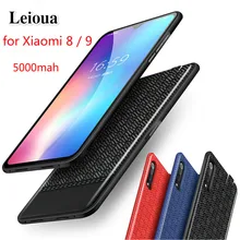 Ультратонкое зарядное устройство Leioua 5000 мАч, чехол s для Xiaomi Mi 9 8, чехол для питания, портативное зарядное устройство, задняя крышка для зарядки аккумулятора