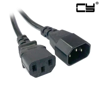 

Chenyang 6ft Wire IEC320 C13 to C14 10A 12VAC Male to Female PC Power Extension Cord Cable 1.8m