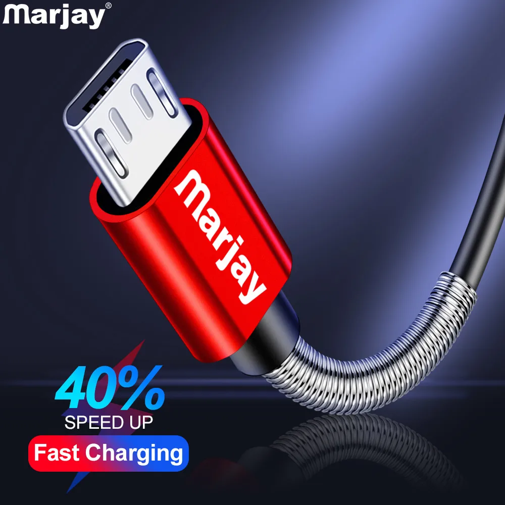 Кабель Micro USB Marjay для быстрой зарядки Xiaomi Redmi Note 5 Pro Android мобильный телефон кабель