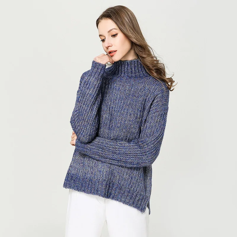 Mohair blends sweater demen spring pullove damen 2019 new turtleneck split fork thick sweater feminino pullover women 1892 Mohair blends sweater demen spring pullove damen 2019 new turtleneck split fork thick sweater feminino pullover women 1892