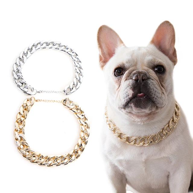 THE CUBANITO Gold Dog Collar for Small Dogs - LIL DOG CHAINS – LiL' Dog  Chains