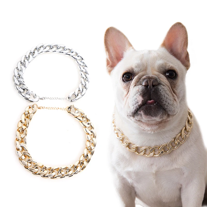 Gold Chain French Bulldog Dog Gold Chain French Bulldog - Small Dog Chain - Aliexpress