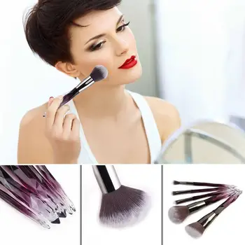 

5pcs/Set Profession 3D Clear Diamond Handle Makeup Brushes Face Powder Eye Shadow Beauty Cosmetic Pens Tools 3colors Xmas gift