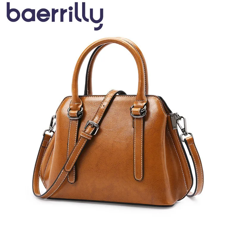 

Fashion Genuine Leather Handbags Woman Shoulder Bag Female Crossbody Bags Wide Strap Purses And Handbags Pochette Femme Clutch