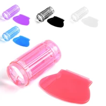 Прозрачный силиконовый лак для ногтей головка уплотнения Stamper скребок Инструменты для дизайна ногтей аксессуары