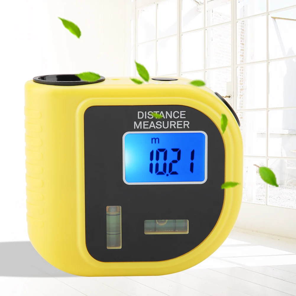 Laser Distance Meter CP-3010 Yellow Laser Ultrasonic Handheld Portable Distance Meter Battery Not Included Laser Distance Meter CP-3010 Yellow Laser Ultrasonic Handheld Portable Distance Meter Battery Not Included