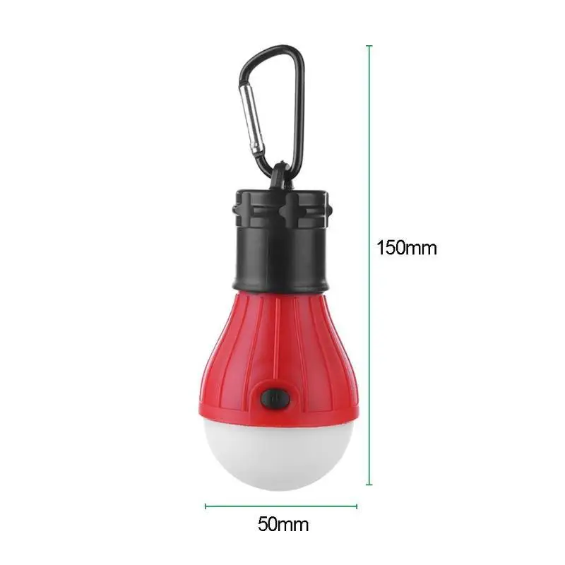 3led Tent Hanging Lamp 3 Modes Outdoor Sos Emergency Carabiner Bulb Light Emergency Light Lantern Hiking Energy Saving