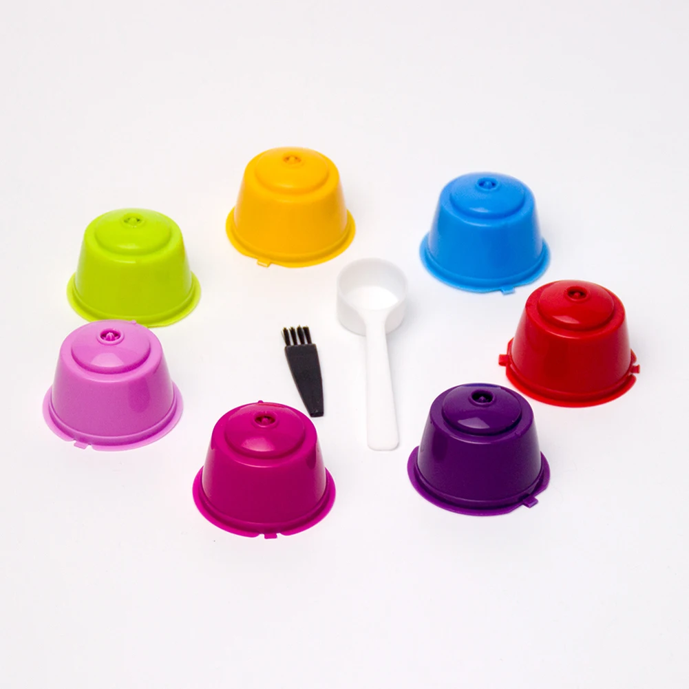 7 шт./компл. многоразовая кофейная Конфетница Dolce Gusto разноцветная чашка фильтр