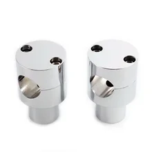 Rise " прямой Руль Riser Круглый Стиль Крепление зажим регулятор для 22 мм 25 мм 7/8" " Руль Универсальный