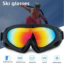 Зимние лыжные перчатки унисекс, однослойные очки, защита от ветра и УФ-излучения, лыжные перчатки для альпинизма, велосипедное снаряжение