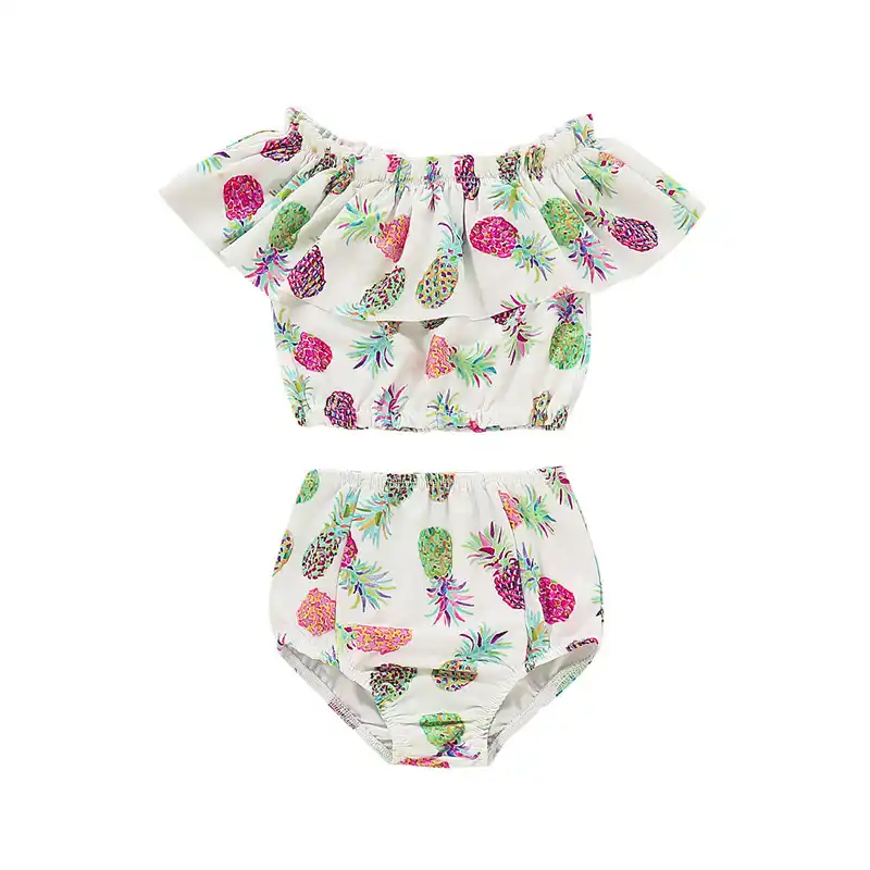 girls pineapple swimsuit