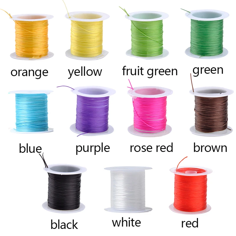 

10M/Roll 0.6mm Elastic Cord Thread Beading Line Strong Crystal String Cord Necklace Bracelet DIY Craft Jewellery Making