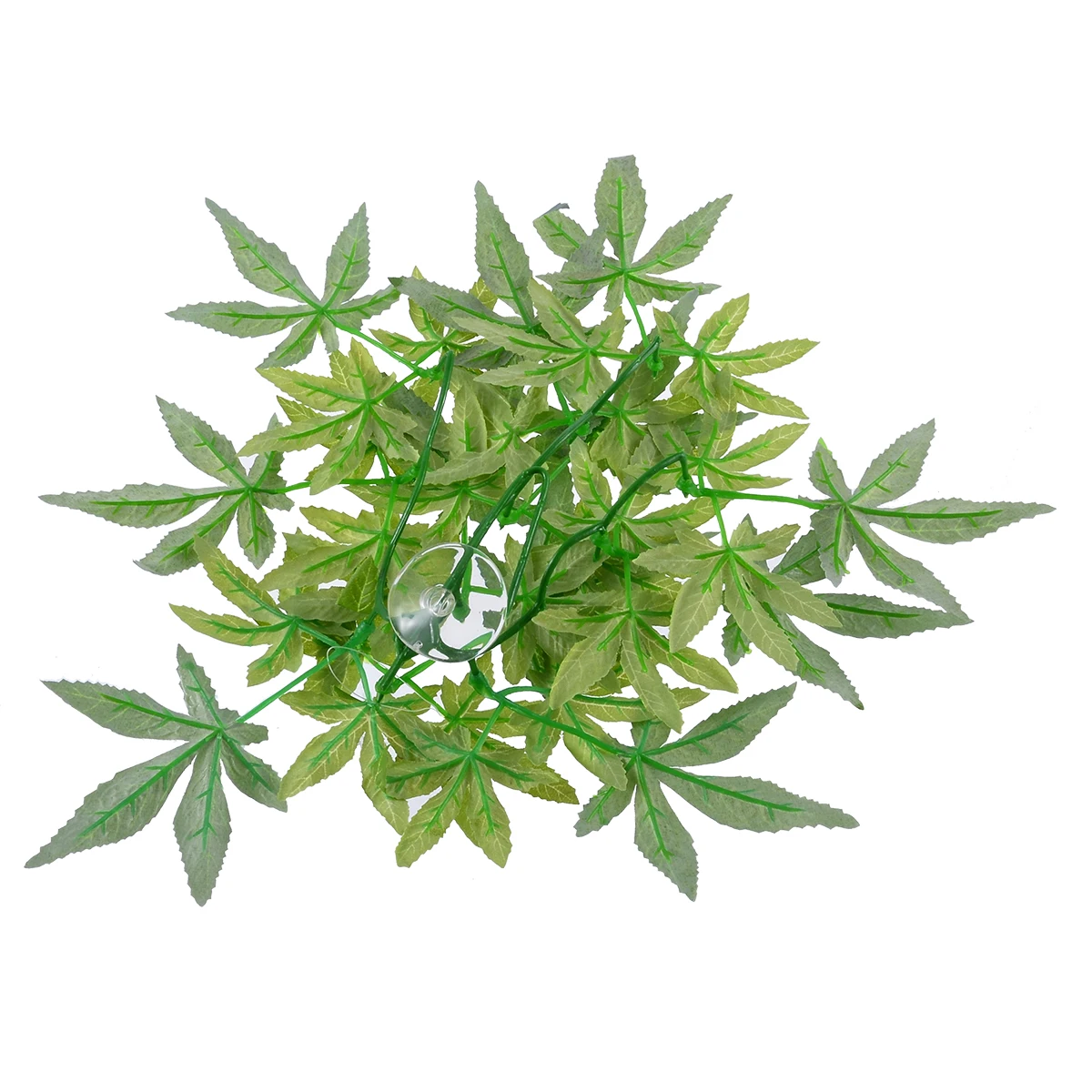 

Reptile Aquarium Artificial Plastic Hanging Fake Hanging Green Leaves Plant Decoration 30cm