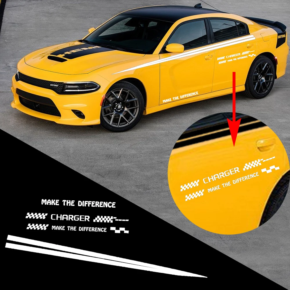 Для Dodge Зарядное устройство автомобиля стикер боковая наклейка на кузов пикап