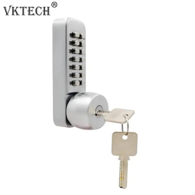 

Mechanical Digital Button Door Lock Keypad Code Combination Lock with Keys Zinc Alloy Mechanical Code Lock