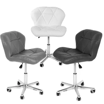 

Panana Office Chair Faux Leather Padded Seat 360 degree Swivel Flexible Rotation Home Study Seating Bedroom Makeup chair