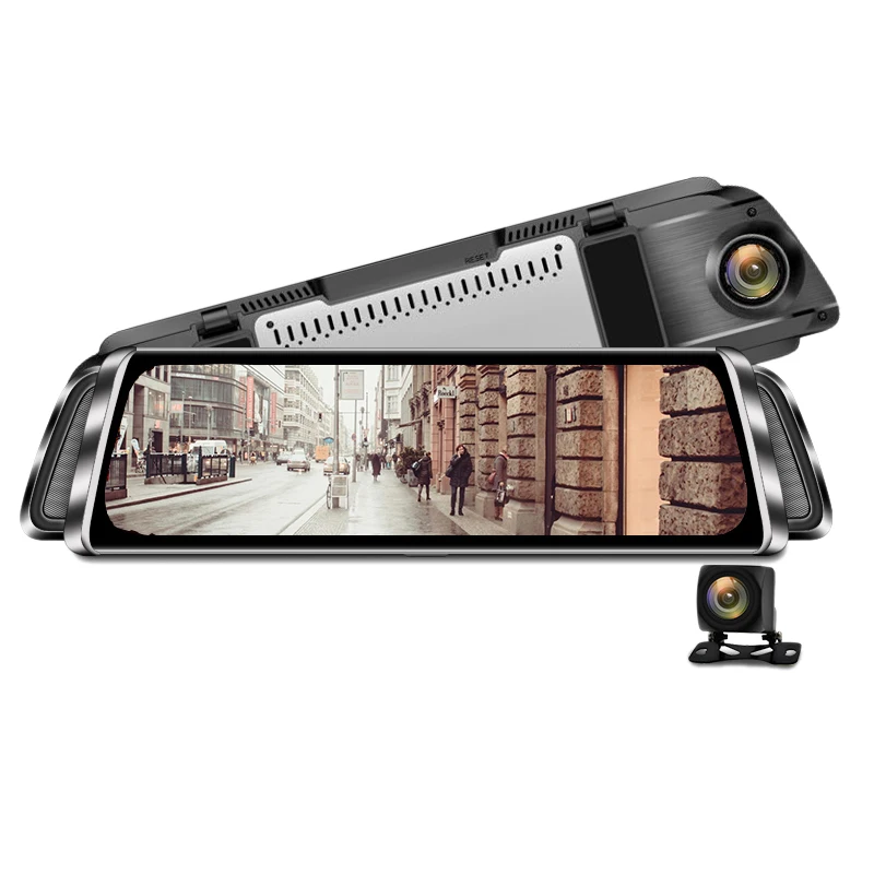 Camlive зеркальный видеорегистратор двойная камера Hd1080p видеорегистратор для автомобиля с детектором движения g-сенсор зеркальный видеорегистратор